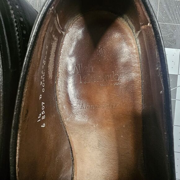 Allen Edmonds Manchester Shoe Size 14 D Black Loafer Wingtip Tassle Dress Work main image 15